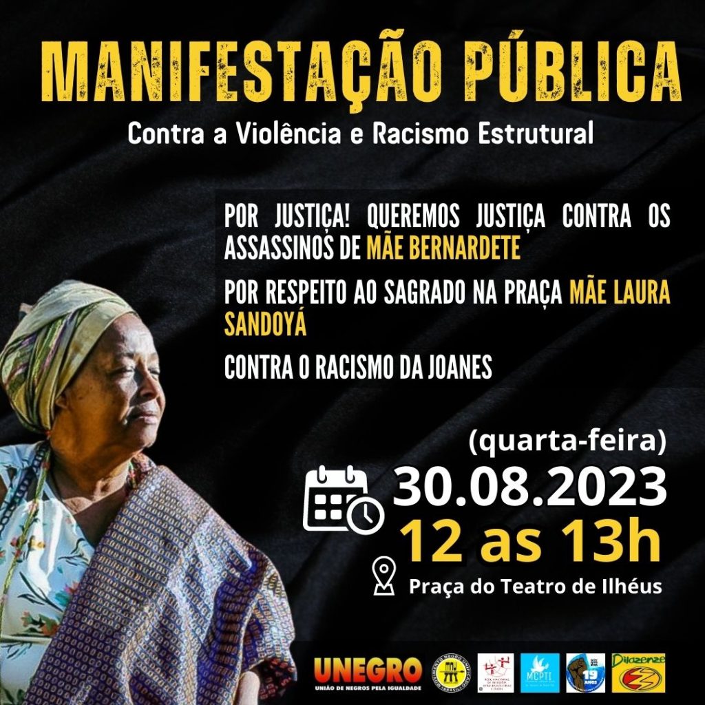 Movimento Negro de Ilhéus realiza manifestação pública em repúdio à